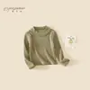 Colección de otoño para niñas: Camiseta de manga larga estilo coreano, grado A, amigable con la piel, adecuada para bebés y niños pequeños, nuevo top de primavera/otoño