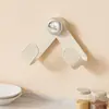 Estante de Almacenamiento de Cocina sin Taladro Montado en Pared Organizador Ajustable Taza de Succión Crema Estante Giratorio de Almacenamiento Estante para Tapas de Ollas del Hogar