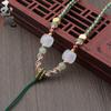 Cuerda colgante tejida de cuatro hebras Seiko Cuerda para collar con colgante de jade jadeíta Tejida a mano Colgante de jade Dongling Cuerda para el cuello de cristal