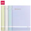 Caderno Deli com Encadernação Costurada Caderno Simples Lined de PP Caderno Inglês Espesso Caderno Transparente para Escrita Papelaria Atacado