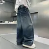 Calça jeans infantil masculina primavera e outono 2026 novo estilo, calça comprida para menino grande, roupas masculinas, moda outono da moda