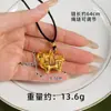 Collar troyano pequeño de oro arena para mujer, nicho de temperamento, moda ligera, joyería de poni de lujo, lindos accesorios de joyería para jóvenes, al por mayor