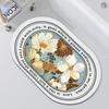 Alfombrilla absorbente de diatomeas para baño, alfombrilla antideslizante para puerta de baño, alfombrilla para inodoro
