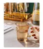 Taza de Vidrio Taza para el Hogar Taza de Agua juego Taza de Cerveza Taza de Cerveza Taza de Agua Cerveza Resistente al Calor para Hacer Té Gran Capacidad Taza de Té Engrosada con Asa