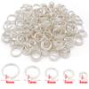 Colgante de Doble Círculo con Baño de Oro Real de 18K, Grueso, Color Blanco Plateado Dorado, Conservador del Color, Colgante DIY, Pulsera, Collar, Accesorios de Joyería