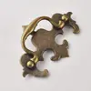 Manijas de Puerta de Gabinete Antiguas de Estilo Europeo, Herrajes para Cajones y Puertas de Armario, Manijas Pequeñas en Forma de Tira, Aleación de Zinc, Bronce Antiguo