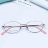 Tienda de gafas de titanio con memoria de pata ancha de diseñador nuevo y brillante venta rápida Armazón para gafas de miopía para mujer Danyang al por mayor