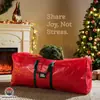 Saisheng Saco de Armazenamento para Árvore de Natal de 2,28 m, Grande Capacidade, Tecido Oxford 600D, Impermeável e Resistente a Rasgos