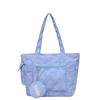 2025 Nuevo Casual Simple Moderno Gran Capacidad Texturizado Estético Elegante Color Sólido Estampado Bajo el Brazo Hombro Bolso Tote