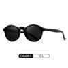 Nuevas Gafas de Sol Polarizadas S31126 Retro Montura Redonda Patillas de Placa Gafas de Sol 3 2 Bisagra de Metal Gafas de Placa