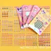 Wm801 Pegatinas de Nariz Pequeña, Pegatinas Transparentes para Agenda, 15 Pegatinas para Agenda, Paquete de Pegatinas Transparentes DIY Súper Lindas para Niña