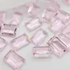 Pedra de Strass Cristal de Vidro com Fundo Pontiagudo para Nail Art Retangular de Canto Reto Grande Cor Transparente Açúcar de Gelo 8*12 Strass para Unhas Strass para Nail Art Acessórios Femininos