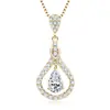 Plata de Ley S925 Color D Moissanita Moda Lujo Accesorio Cadena de Clavícula Popular en Internet Joyería