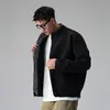 Suéter Cárdigan Holgado Estilo Nube Retro Americano Falso de Dos Piezas Bloque de Color para Hombre Primavera Otoño Invierno Ropa de Abrigo de Punto Estilo Old Money