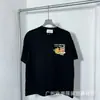 Casa Casablanca Camiseta de Manga Corta Ins Marca de Moda Europea y Americana de Nicho Algodón Puro Casual High Street Estampada Verano