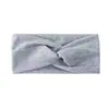 Diadema elástica cruzada de una sola capa europea y americana, unisex, adecuada para yoga y deportes, absorbente de sudor, elegante y versátil