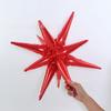 Amazon novo balão de filme de alumínio com luz de gota d'água shopping shopping festa decoração 22 polegadas 4D explosão de uma peça estrela balão