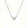 Collar de Piedra Preciosa Natural Piedra de Nacimiento de Diciembre Plata de Ley S925 Colgante de Piedra de Color Transfronterizo Europeo y Americano Venta Caliente Fábrica al por Mayor