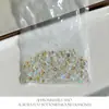 Aurora Fundo Plano Pequeno Redondo Diamante Elfo Quente Transparente Fundo Plano Diamante Vidro Diamante Strass Paraíso Luz Arte de Unha Joias Adesivos
