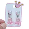 Pendientes Infantiles Pinzas para Orejas de Bebé Mariposa 2025 Nuevas Pinzas para Orejas de Niña Dibujos Animados Princesa Accesorios Lindos para Niñas