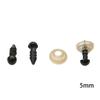 Venta Caliente Transfronteriza Materiales Hechos a Mano para Niños Ojos de Animales Juguetes DIY con Respaldo Adhesivo Accesorios para Actividades Bebé Blanco y Negro