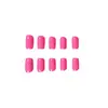 Item popular de comércio exterior: Conjunto de unhas de moda com 24 peças em estilo doce e cool de "hot girl", cor de pitaya dopamina, unhas postiças retangulares, atacado