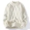 Suéter de Punto Jacquard de Cuello Medio Alto para Hombre Otoño/Invierno 2026 Moda Juvenil Casual Capa Base