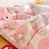 Juego de Cuatro Piezas de Algodón Congelado Sábana para Cama de Niña Juego de Tres Piezas para Niños Ropa de Cama de Algodón 3D Princesa Aisha