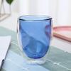 Taza de Café Aislada de Doble Capa con Revestimiento Interior de Colores, Vaso de Agua de Gran Capacidad, Taza para Jugo y Leche de Vidrio de Borosilicato Alto con Forma de Huevo para el Hogar