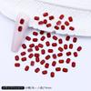 Angola rojo mini tamaño pequeño forma plana diamante Ancora rojo Año Nuevo Navidad k9 diamante de uña joyería al por mayor
