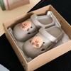 Sandalias Lindas de Papa para Niña Estudiante Corazón de Niña Moda Playa Suela Suave Divertidas Verano Padre-Hijo Crocs