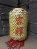 Adereços de Fotografia Lanternas de Bambu Tecidas Estilo Chinês Estilo Antigo Lanternas de Papel de Óleo Estilo Antigo Lanterna de Personagem de Alegria de Casamento Z Lanternas de Papel Feitas Sob Medida