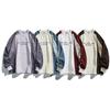 Ropa para Hombre Beijie Marca de Moda Americana Otoño 2025 Nuevo Diseño de Color de Contraste Sudadera de Cuello Redondo Chaqueta Deportiva para Pareja de Hombres