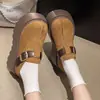 Zapatos Birkenstock Versátiles de Suela Gruesa para Mujer, Nuevo Estilo Primavera 2026, Mocasines Pequeños de Alta Gama, Zapatos Elegantes sin Cordones