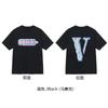 Nova camiseta VLONE JERRY Big V Smoke reflexiva solta de manga curta com flor de cerejeira para homens e mulheres, camiseta de casal de marca de rua, verão