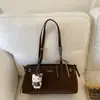 Bolsa de Axila Casual Retro de Nicho Moda Tendência Personalizada Bolsa Tote Feminina Nova Coleção Outono/Inverno 2025 Bolsa de Ombro