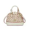2026 Nuevo Estilo Color de Contraste Diseño de Nicho Bolso de Hombro para Mujer Bolso Retro Tipo Concha Bolso Cruzado Simple y Exquisito Bolso de Mano