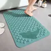 Alfombrilla Antideslizante para Baño, Alfombrilla para Ducha de Baño, Alfombrilla Impermeable Anticaída para Pies en Baño Doméstico, Alfombrilla para Suelo de Inodoro con Ventosa