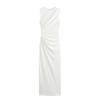 Nuevo Vestido Midi Ajustado de Malla de Seda Plisado Estilo Europeo y Americano de Verano para Mujer sin Mangas 8312478