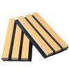 Grelha acústica de fibra de poliéster absorvente de som parede de fundo decoração redução de ruído madeira maciça proteção ambiental grelha acústica material de isolamento acústico