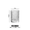 Vaso de vidrio a rayas transfronterizo para café cold brew con hielo, vaso para jugo de uso doméstico, vaso de leche, vaso para bebidas, vaso a rayas