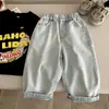 Pantalones para niño primavera y otoño 2026 nuevos jeans de primavera para niños, pantalones largos de primavera para niños pequeños, mezclilla suave lavada