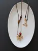 Collar Colgante de Cadena de Cuentas Caballo Dorado para Mujer, Lujo Ligero, Gama Alta, Elegante, Moderno Accesorio de Cadena para Suéter