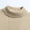 2026 Otoño Invierno Nuevo Suéter de Punto con Cuello Redondo para Hombre Moda Juvenil Bloque de Color Manga Larga Camisa Base de Punto para Hombre