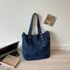 Bolsa de Mezclilla de Color Sólido Casual de Gran Capacidad 2026 Nuevo Estilo Coreano Bolso de Mano Tote Bolso de Hombro de Personalidad Simple