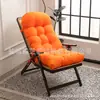 Cojín impermeable y resistente al sol para silla de jardín de una pieza con respaldo alto, cojín para patio, cojín de silla plegable para exteriores resistente al agua para patio