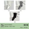 Meias estilo Ballet com Laço para Mulheres Outono e Inverno Novas Miu Meias de Cano Médio Cor Pura Renda Algodão Meias Doces Jk Femininas