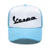 Serie de estampado de letras Vespa grupo de gorra de red de esponja estudiantes compran gorra de pico de pato impresión de LOGO personalizado moda hombres y mujeres