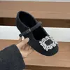 Sapatos peludos femininos cinza que aumentam a altura, série cinza da moda, usados por influenciadores digitais, Sapatos de algodão peludos Mary Jane de salto alto