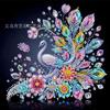 Pintura de Diamantes Transfronteriza DIY Estilo Dibujos Animados Obra de Arte Hecha a Mano 30*30 Pintura Decorativa Sin Pintura de Perlas con Marco y Diamantes Brillantes